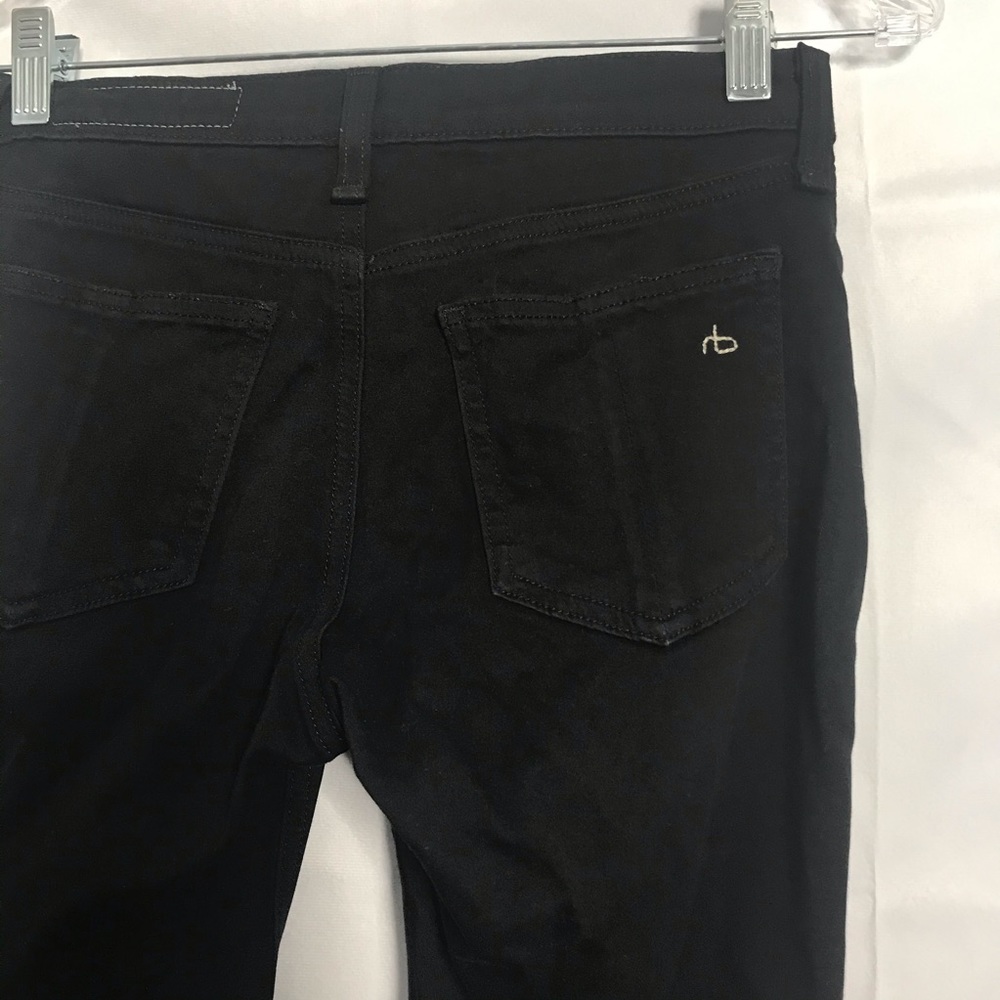 Rag & Bone Mid Rise "Black Plush" Leggings Jeans Size 25!! - Picture 9 of 11